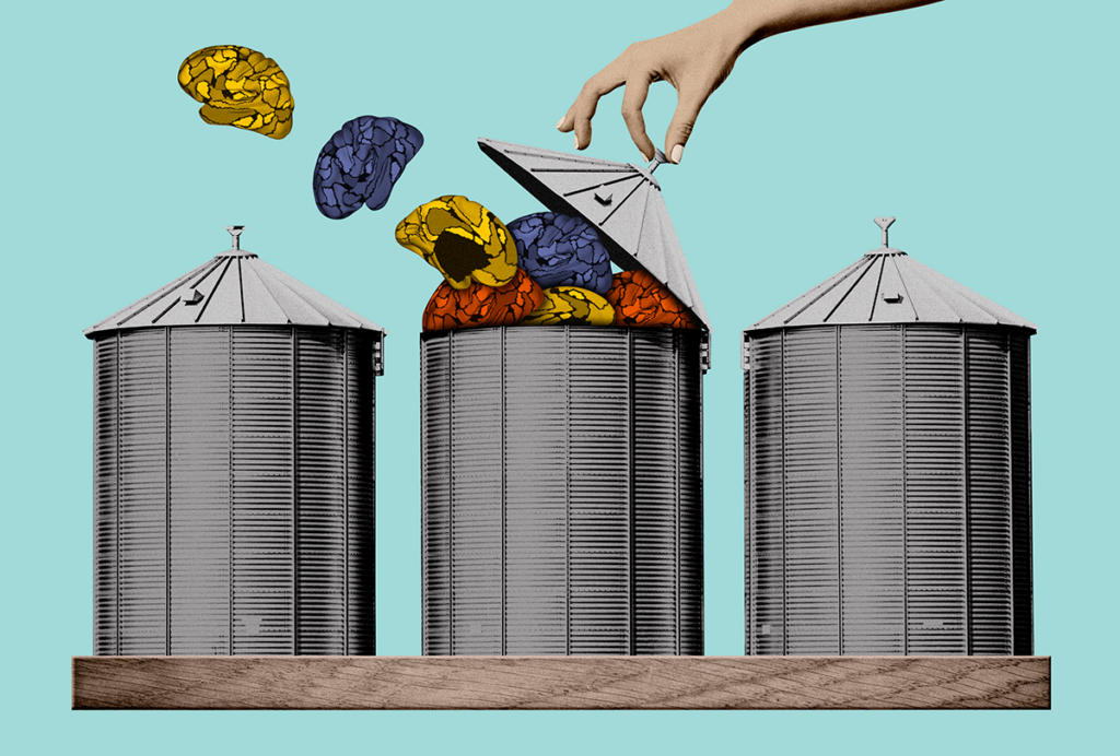 fMRI scans exiting a grain silo.